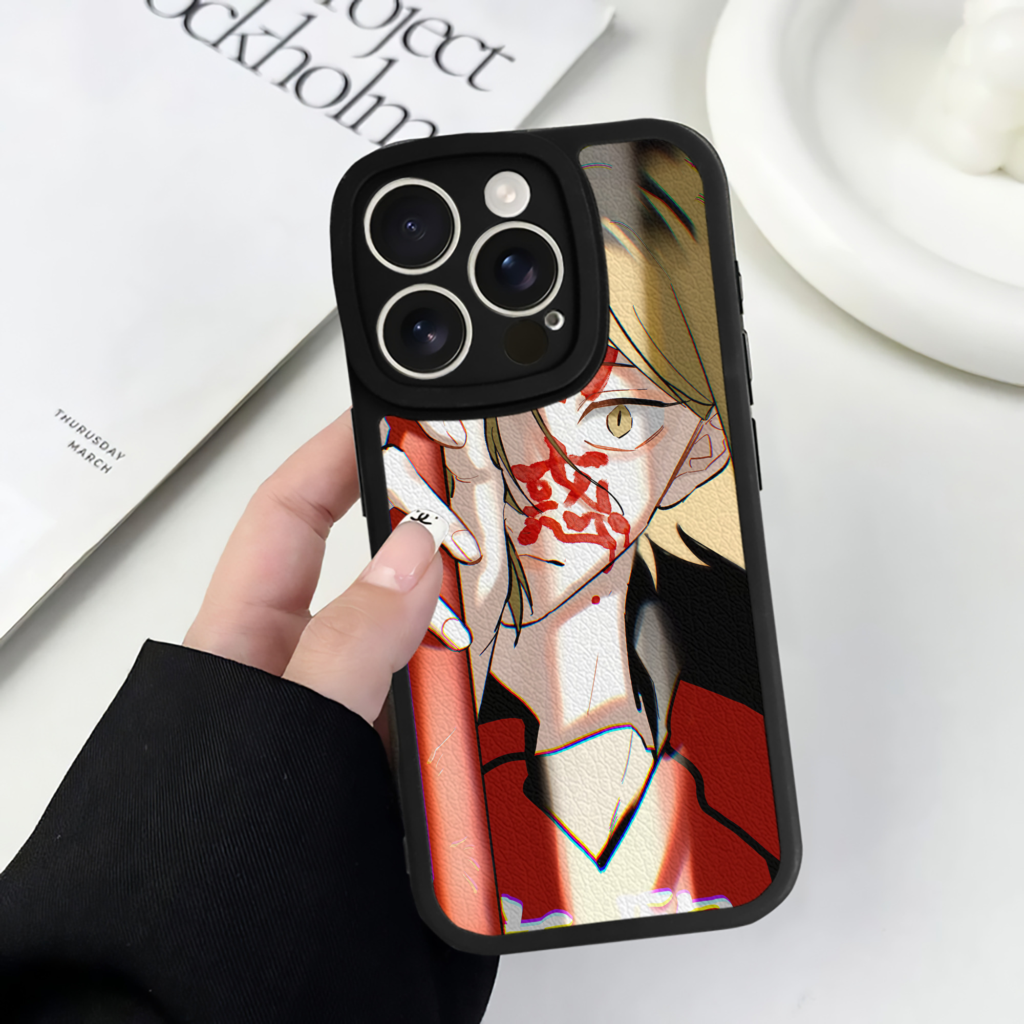（画像用） ハイキュー!! Haikyu!! 【iPhone 16シリーズ対応】シリコンスマホケース（レザー調） 材質：シリコン